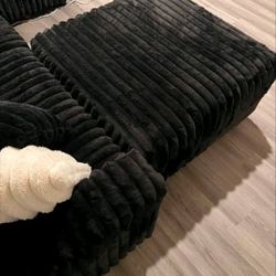 Couch Sofa , Black 
