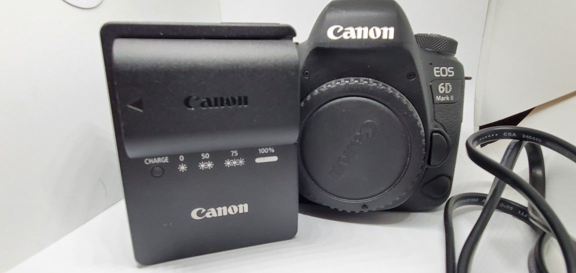 Canon EOS 6D Mark II 26.2MP Digital SLR Camera - Black (Body Only)