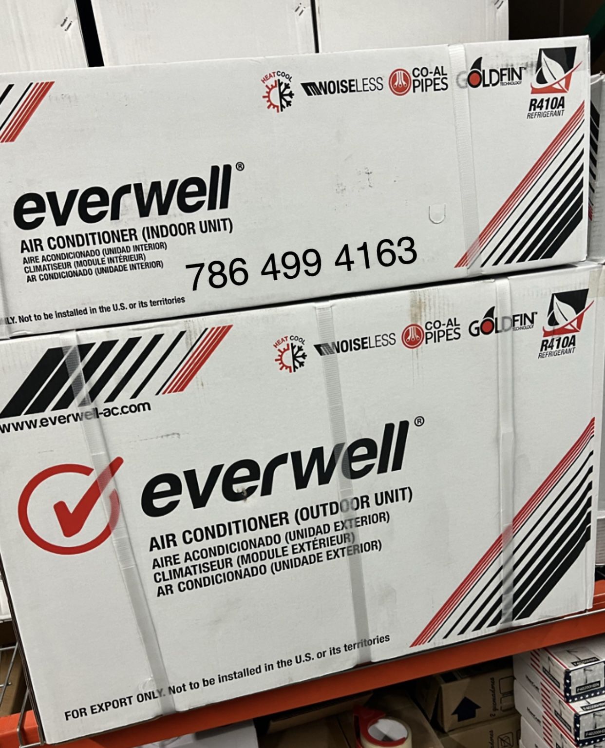 Mini Split / 12000 BTU 220 Volt / 60 Hz Cold and heat (New) Marca EVERWELL