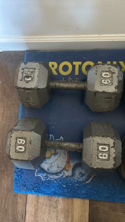 Set of 60lb Dumbbells