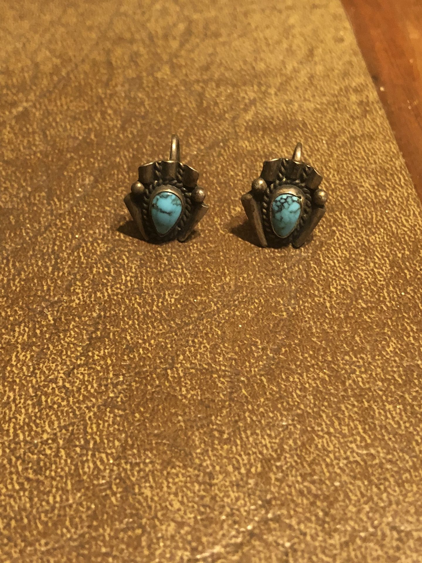 Navajo Turquoise Earrings 