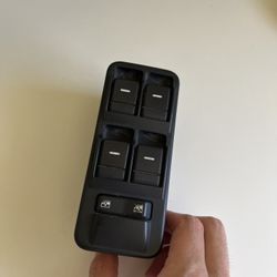 2007-2009 Land Rover Range Rover Sport - Front, Driver Side Window Switch, Black, 6-Button