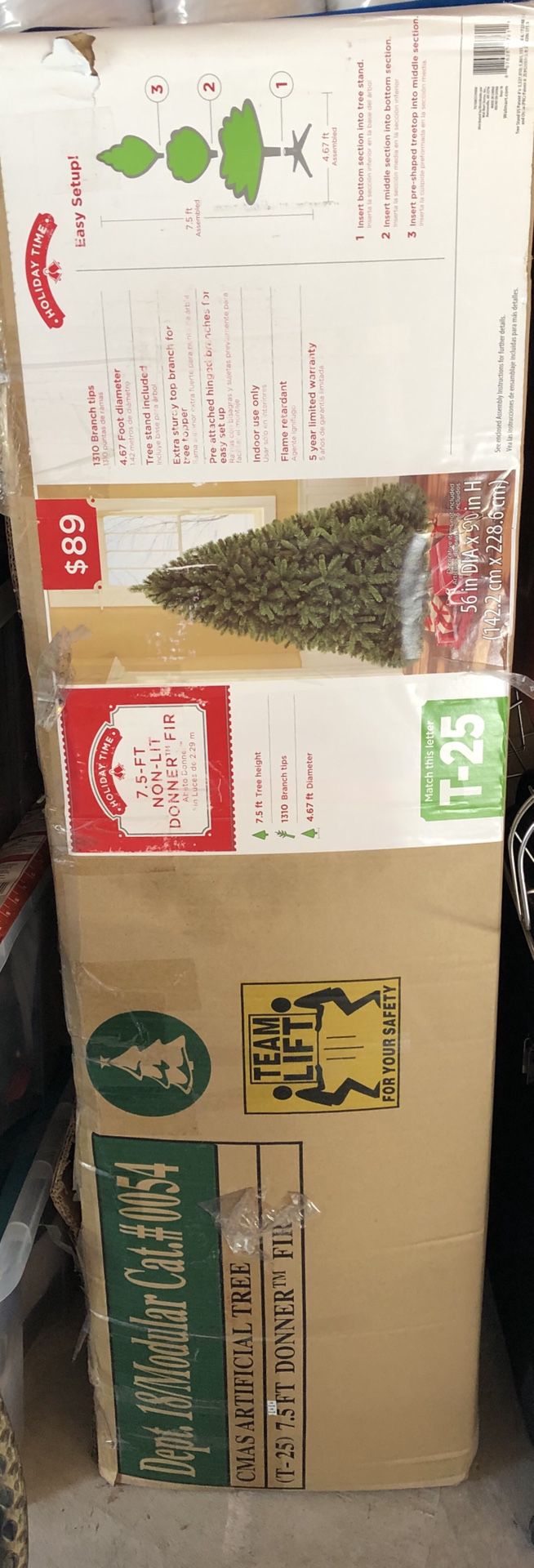 7 ft artificial Christmas tree