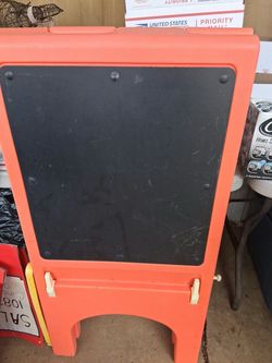 Chalkboard with chalk