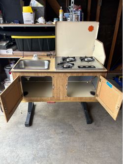 Coleman pop up kitchen unit