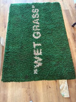 Offwhite Wet grass Rug