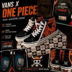 🔥 Vans x One Piece Nami Sk8-Hi Limited Edition Size 6.5 Men’s / 8 Women’s sold out limited time shoes