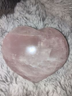 Rose Quartz Heart Shaped Gem