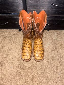Fish skin boots