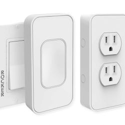 BRAND NEW IN BOX Switchmate Power & Switches Kits, USB charger, Timer, Snaps Over Rocker Switch, App Controlled 