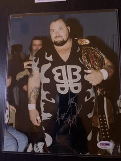 Bam Bam Bigelow Autographed 8x10 PSA DNA Authenticated COA