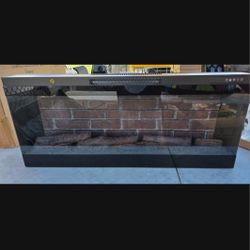 Electric fireplace wall mounted or srand as well with infrared heater