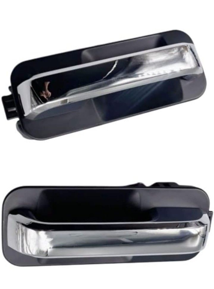 Doors Handles (Rear)Left & Right -Chrome Outer Handle Compatible with Ford F150 2015-2020