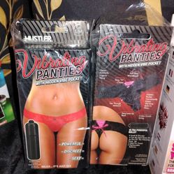 Panties with vib s/m. Red Or  black 