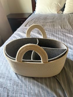 cotton rope organizer basket with dividers make a offer