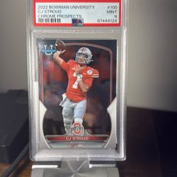 2022 Ohio State CJ Stroud PSA 9