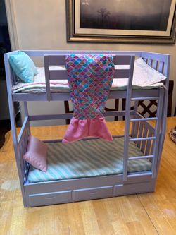 Doll Bunk Bed with Bedding and Accessories