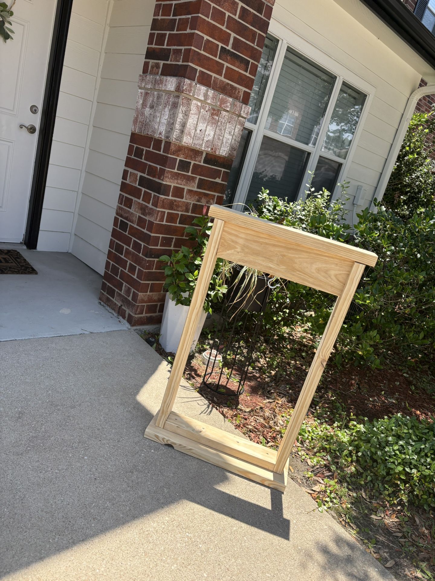 Front Door Hanging Plant Holder Wood