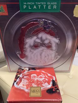 Christmas platter and candy snack dish Mikasa