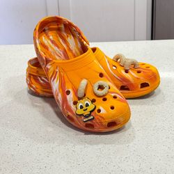 Crocs x Honey Nut Cheerios Classic Clog Sandals Men's Size 10 Women 12 Orange