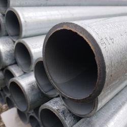 8FT Galvanized Steel Round Fence Post 16 ga 