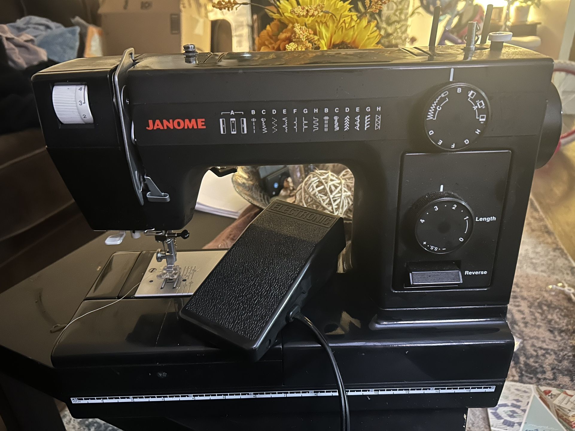 Janome HD100BE With Hard Case and Quilting Lot 