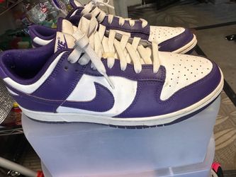 Nike dunk low purple and white size 10.5 men’s
