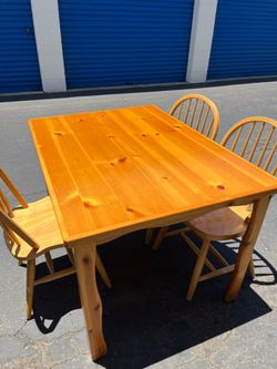 Custom solid wood dining table
