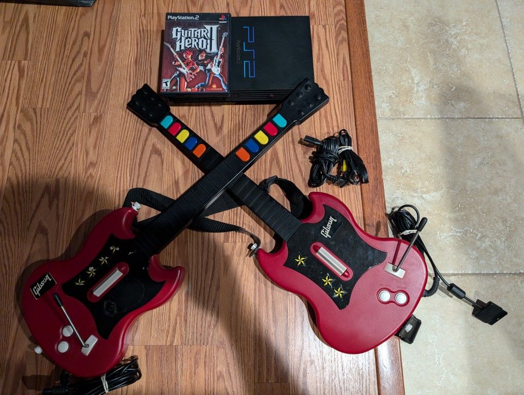 PS2 Guitar Hero Bundle
