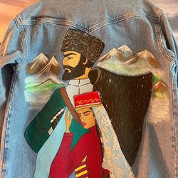 Custom Caucasian Denim Jacket 