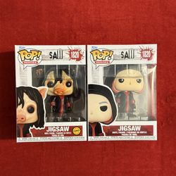 Funko Pop Movies Saw Jigsaw #1820 CHASE & Common Bundle