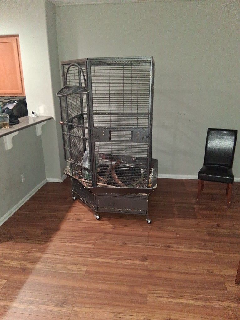 Bird Cage 64" Extra Large Corner Flight Bird Cage
