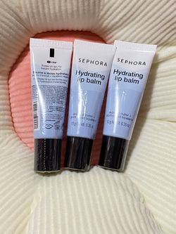 Sephora Vegan Hydrating Lip Balm - 1 Clear - 10g Full Size Sealed Pack Of 3