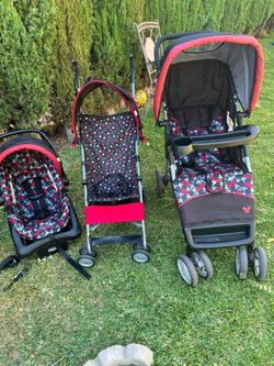 MICKEY MOUSE STROLLER AND CAR SEAT BUNDLE
