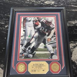 Randy Moss Highland Mint Plaque 