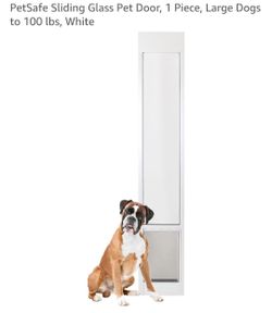 Sliding glass doggy door