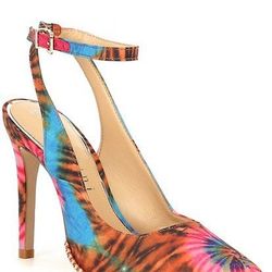 Tie-Dye High Heel Shoes