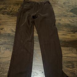 Preowned Women’s Cello Chocolate Brown Straight Leg Jeans Size 5 Rigid Stretch