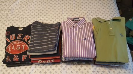 Mens Hollister, abercrombie, American eagle shirts, polos, long sleeve size small