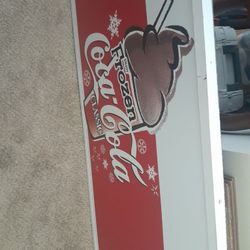 Frozen COCA-COLA Avalanche Sign
