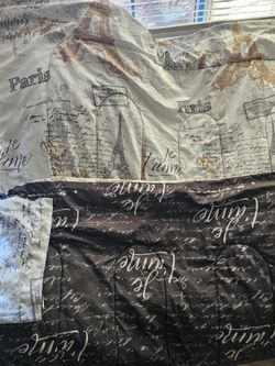 Twin comforter/Paris