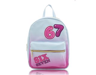Six Seven Mini Backpack Blue Pink Ombre