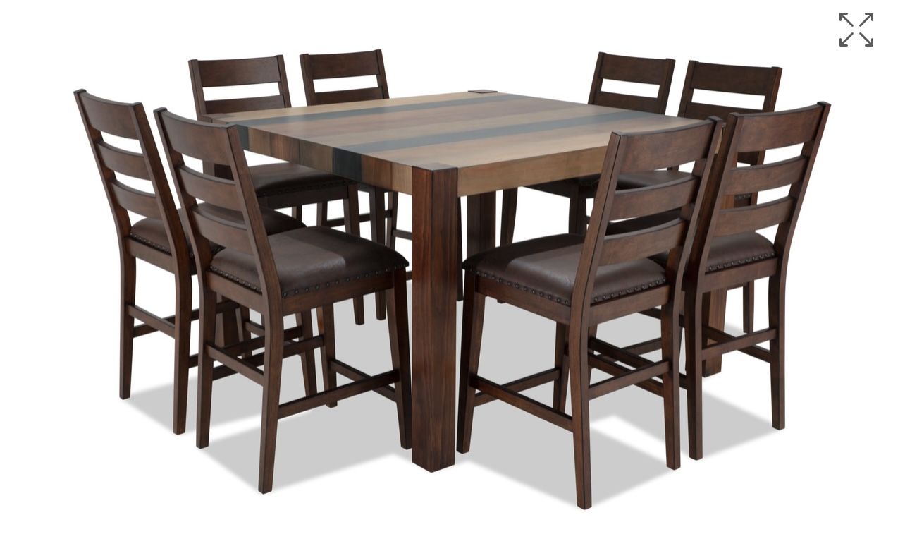 Dining Table With 8 Chairs. Juego De Comedor Alto - 9 Piezas