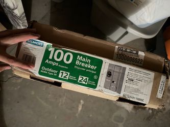 Siemens Main panel 100amp
