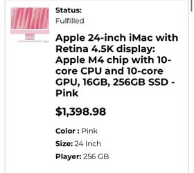 iMac 24inch Pink