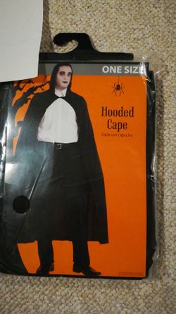 Halloween Costume Hooded Cape One Size Fits All