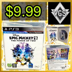 *CLASSIC* Disney Epic Mickey 2: The Power of Two PS3 2012