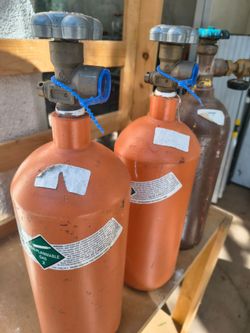 Helium cylinders