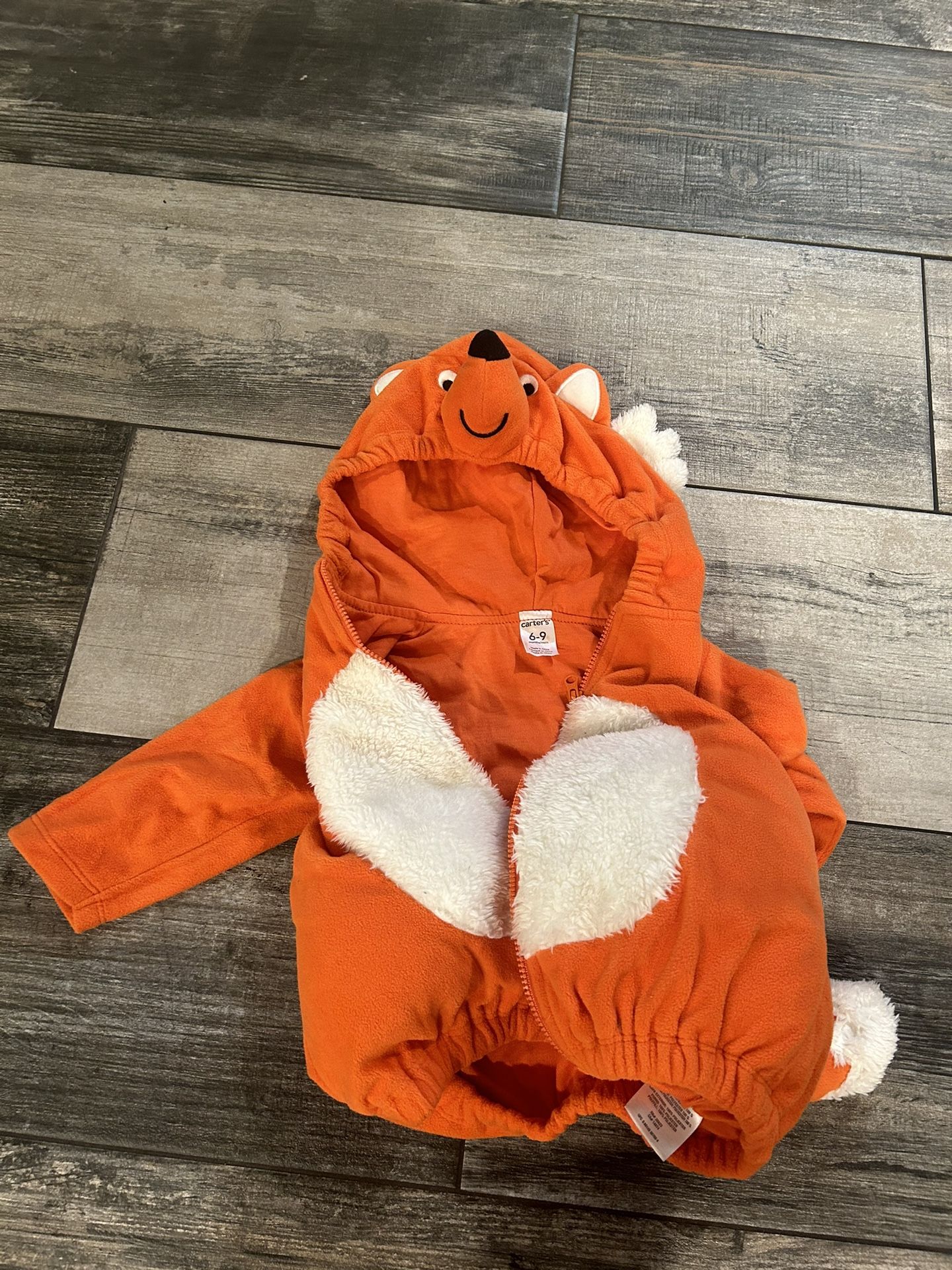 Carters Orange Fox Halloween Costume Sweater
