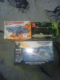 Brand new car and jet Models